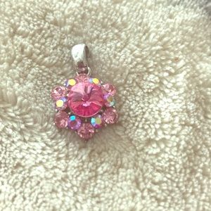 Pink crystal pendant